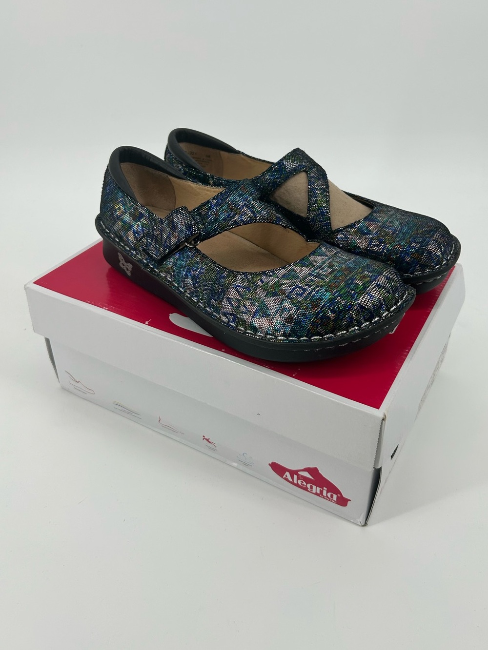Women’s Alegria Rave on the Nile JIL-321 Mary Jane Clog Size 38 Size 8-8.5 BOX